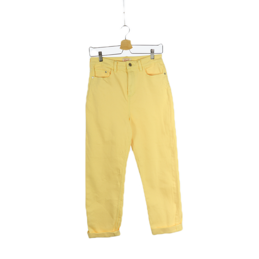 Světle žluté džíny do pasu S/M