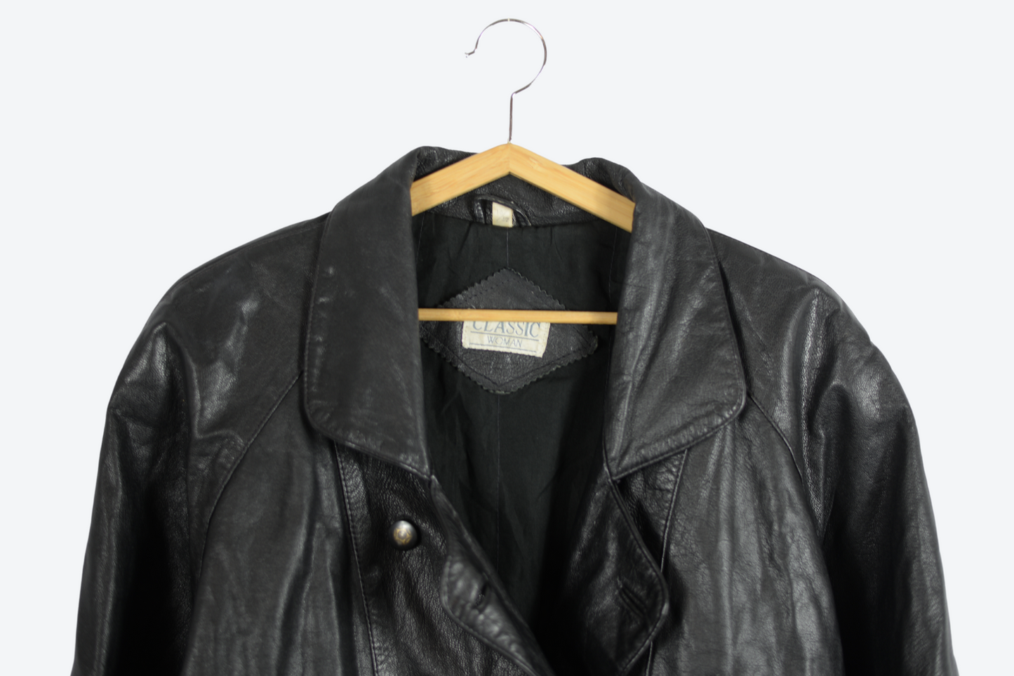 Vintage kožený kabát M/L