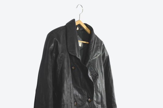 Vintage kožený kabát M/L
