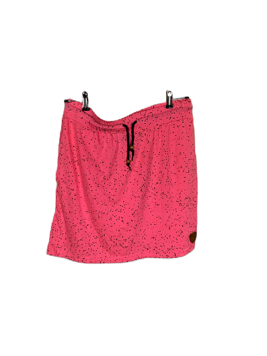 Růžová puntíkatá sukně M