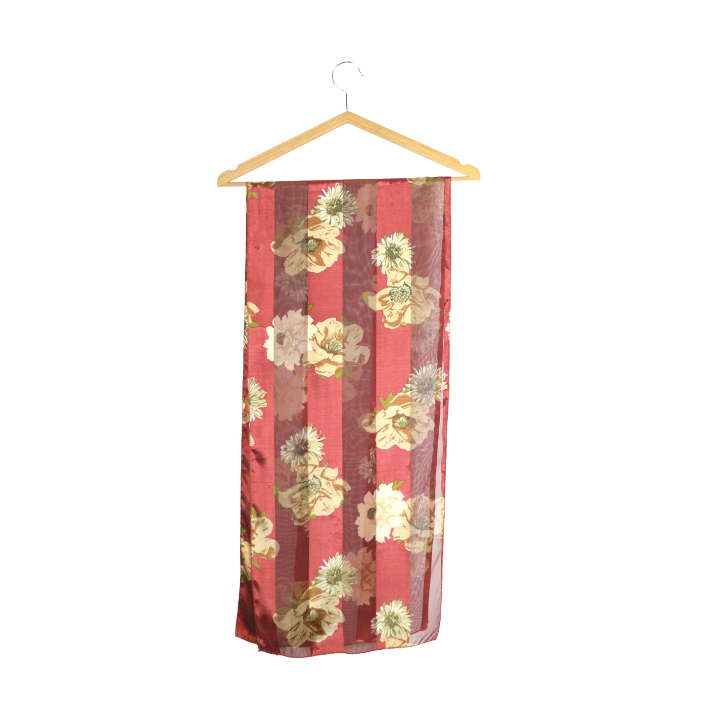 Vintage saténový floral šátek