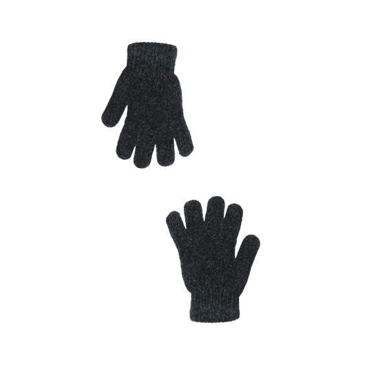 Černé žinylkové rukavice