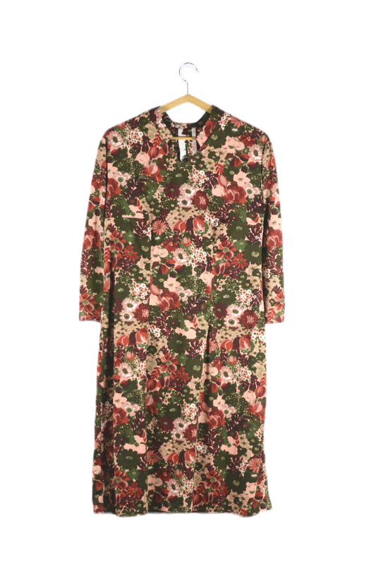 Retro květinové šaty M/L