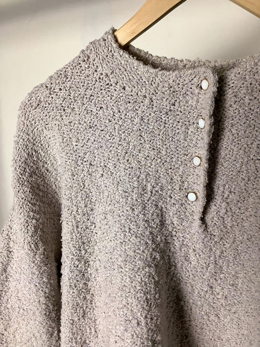 Vlněný vintage pastelový svetr L
