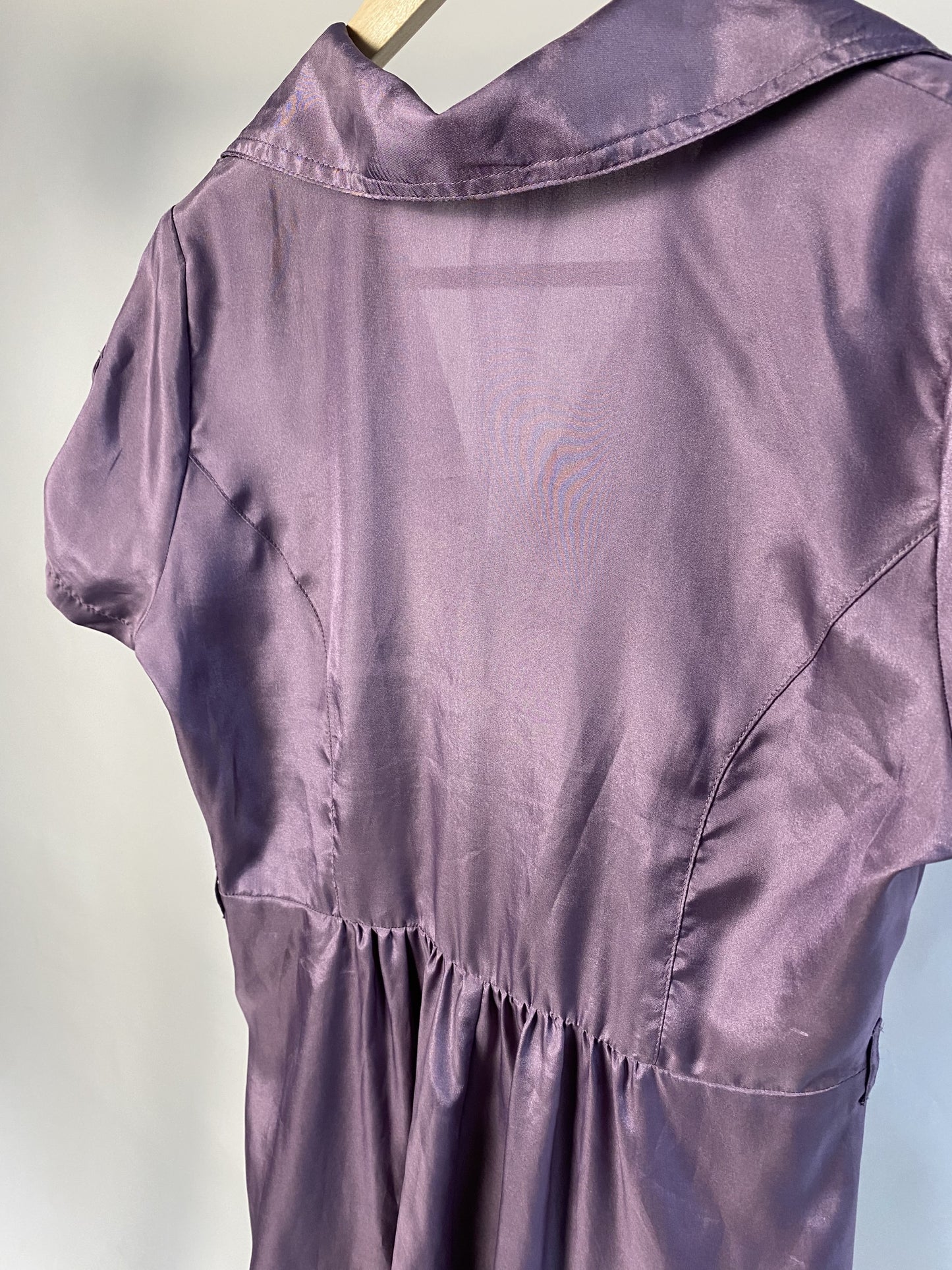 Vintage fialové šaty M