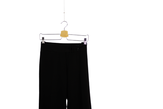 Černé široké společenské vintage kalhoty S/M
