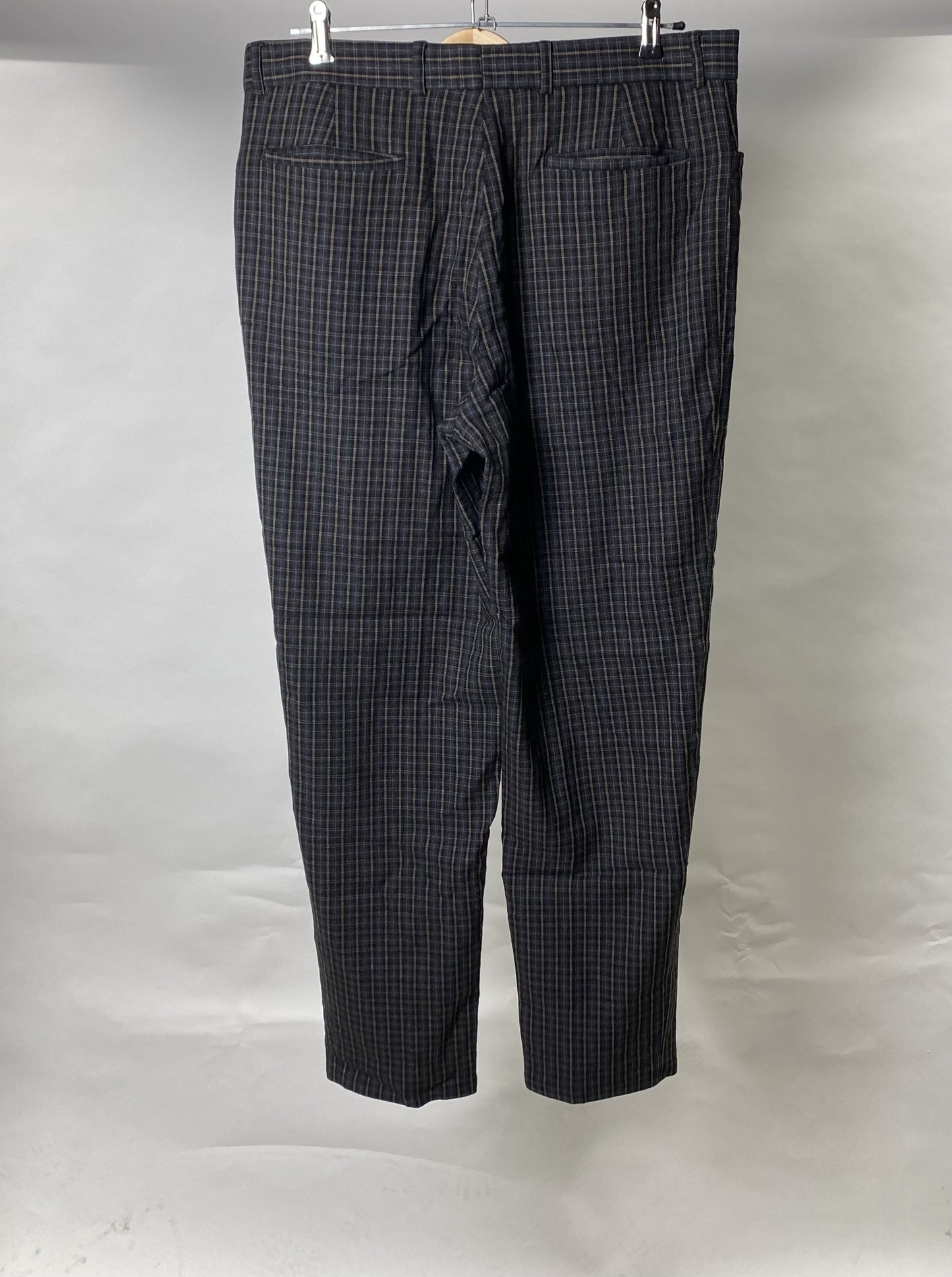 Vintage kostkované kalhoty M