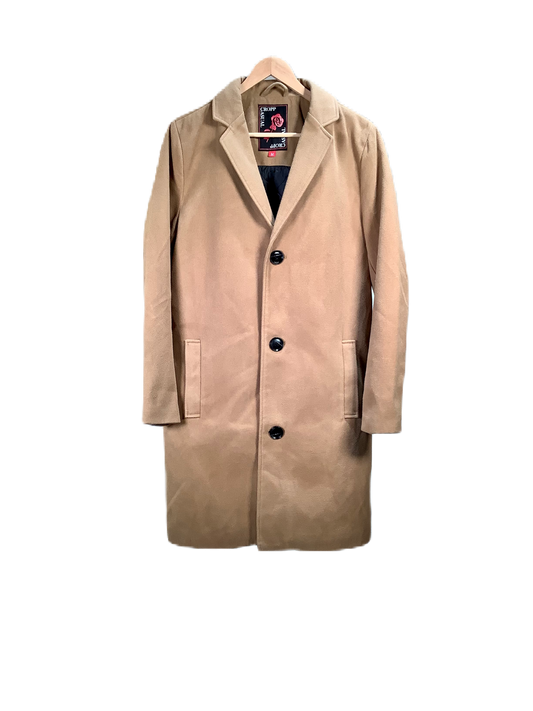 Béžový zateplený kabát M