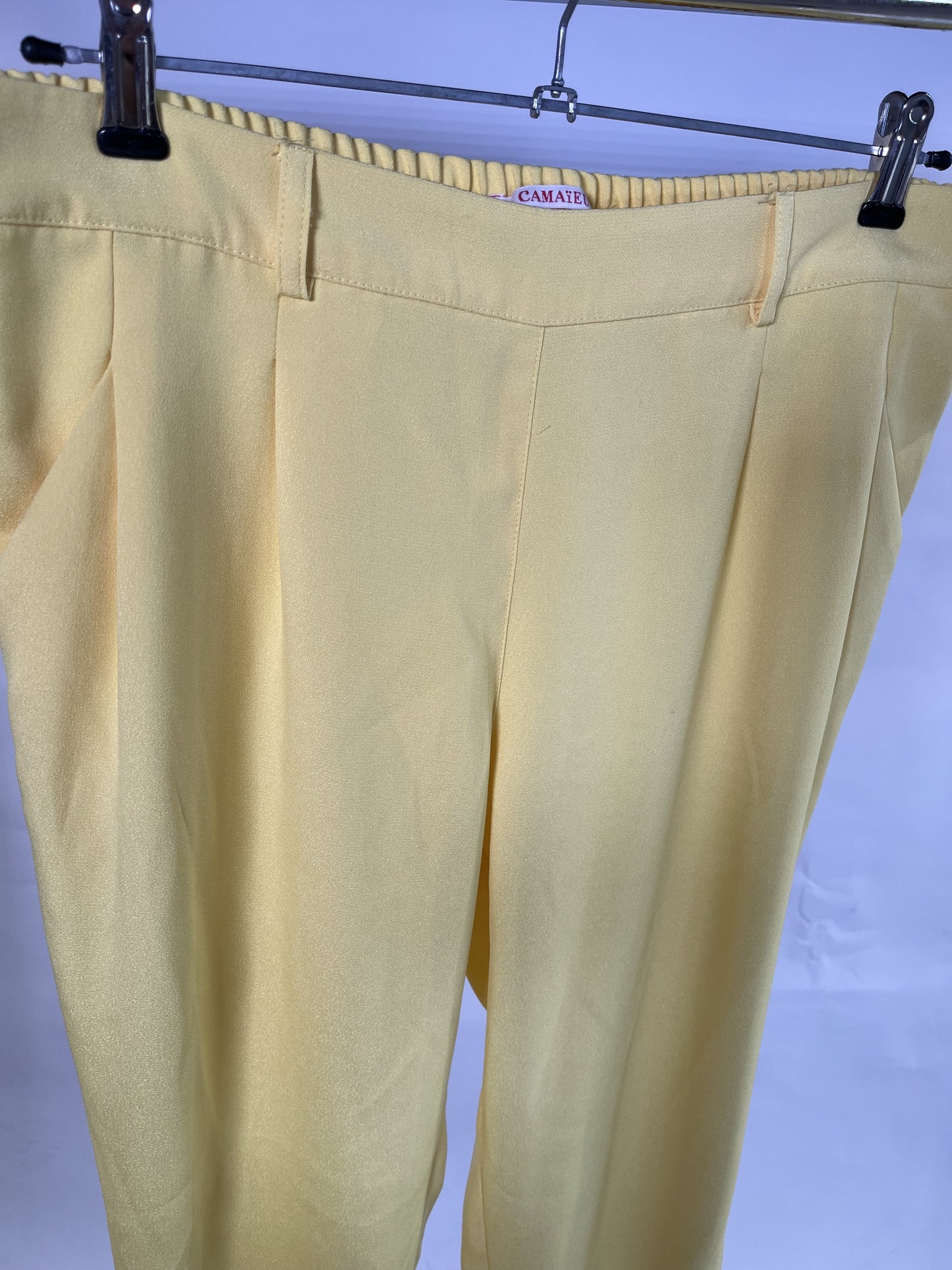 Žluté formální kalhoty L