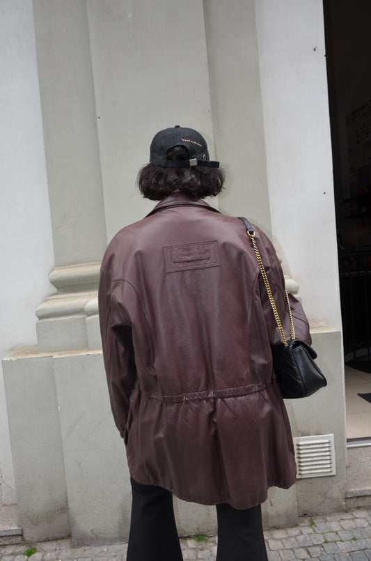 Kožená vintage bunda