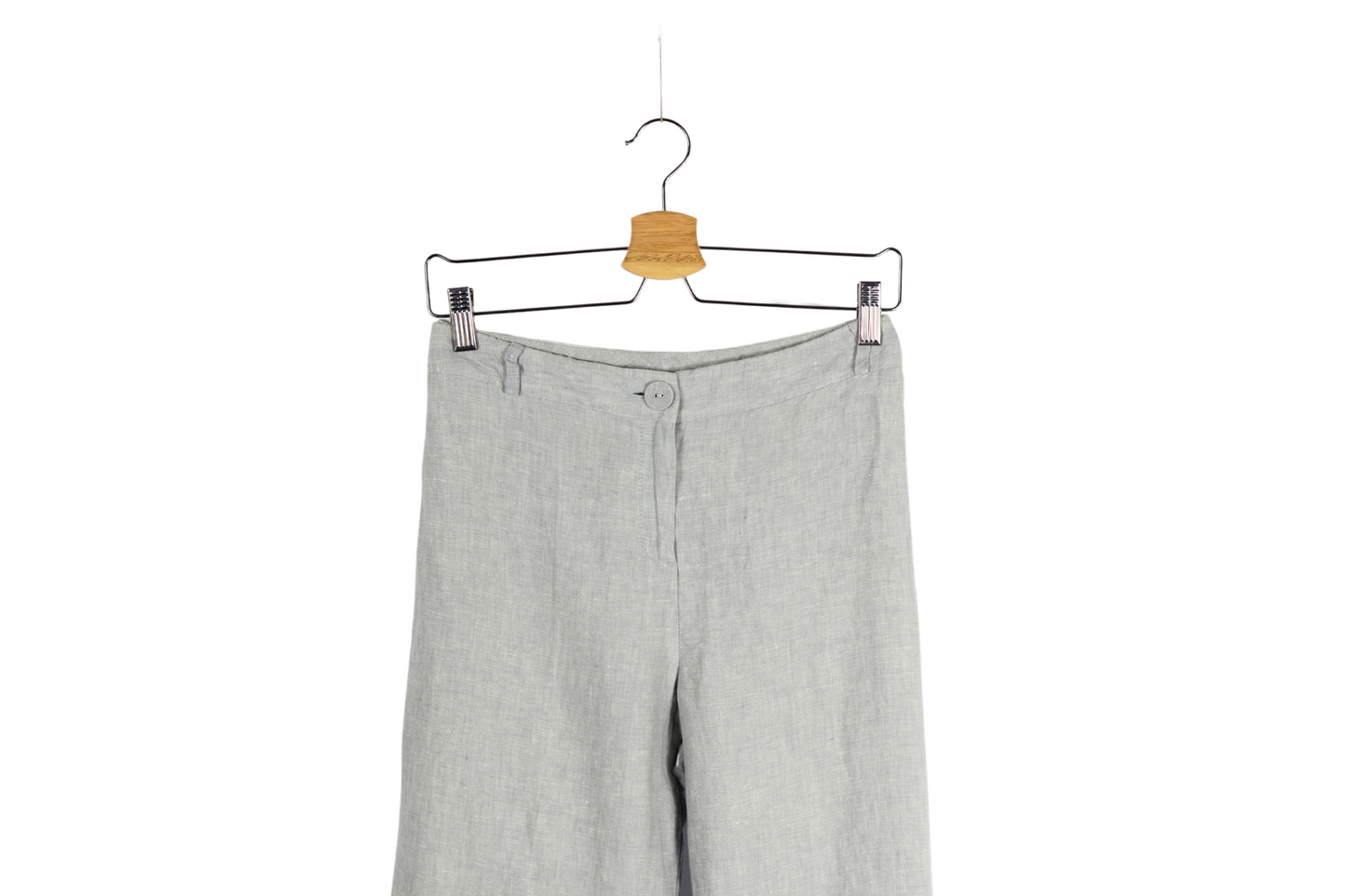 Vintage čistě lněné kalhoty M