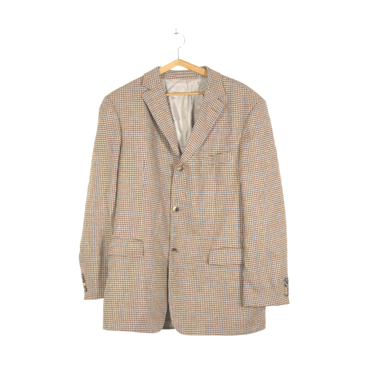 Vlněný vintage kabát s hedvábím Hugo Boss L