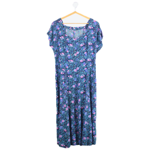 Květinové vintage šaty M