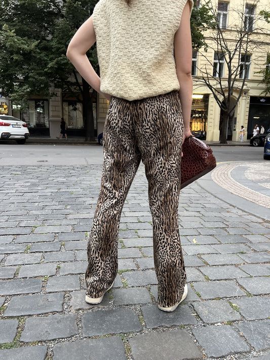 Leopard kalhoty